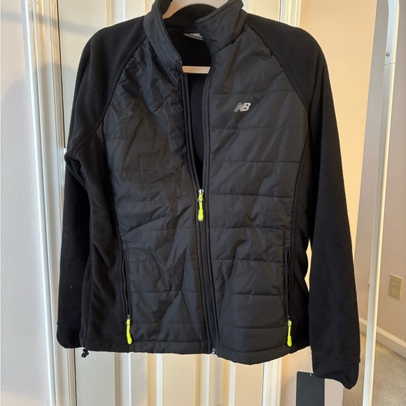 New Balance Black Jacket with Neon Highlights - Picture 2 of 3